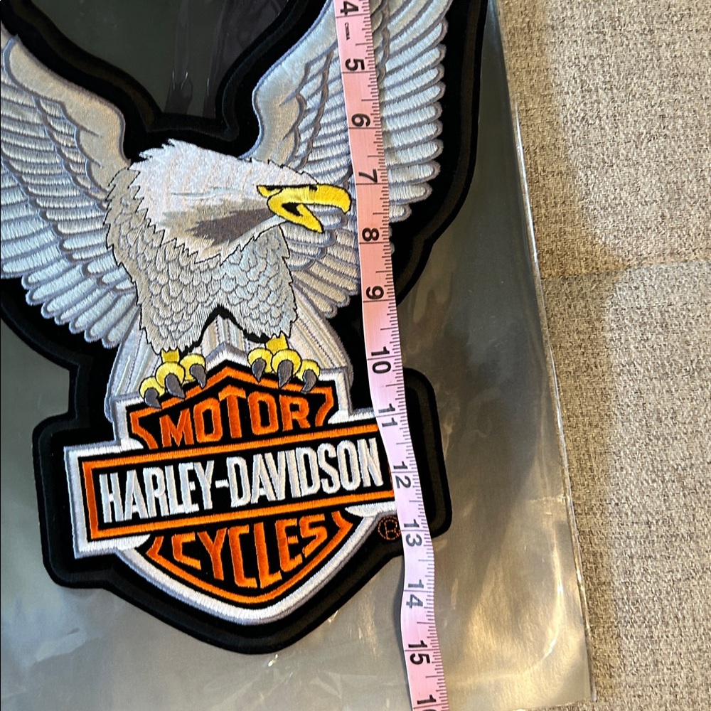 HARLEY-DAVIDSON UPWING EAGLE PATCH SILVER NEW - Picture 6 of 7